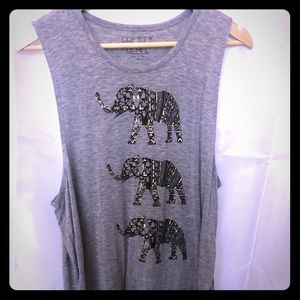 High low swing tank with elephants